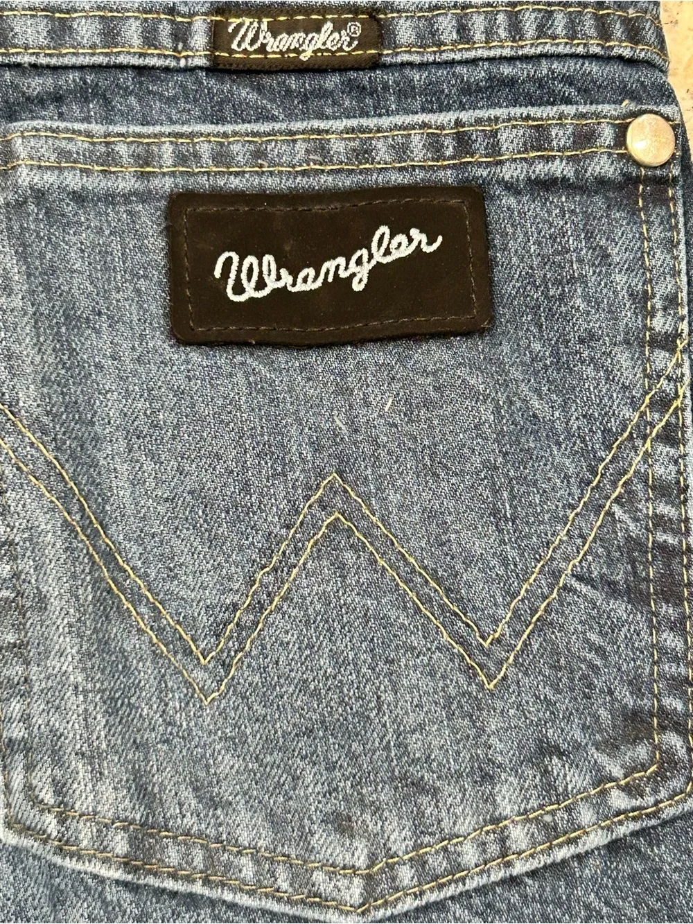 Wrangler Men’s Cowboy Western Straight Leg Denim Jeans 28/32 Rodeo Black Tag